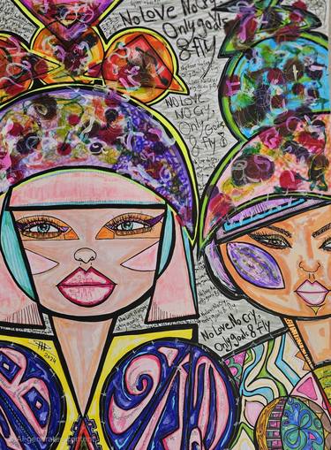 Original Abstract Expressionism Performing Arts Painting by Shorouq Shabsoug
