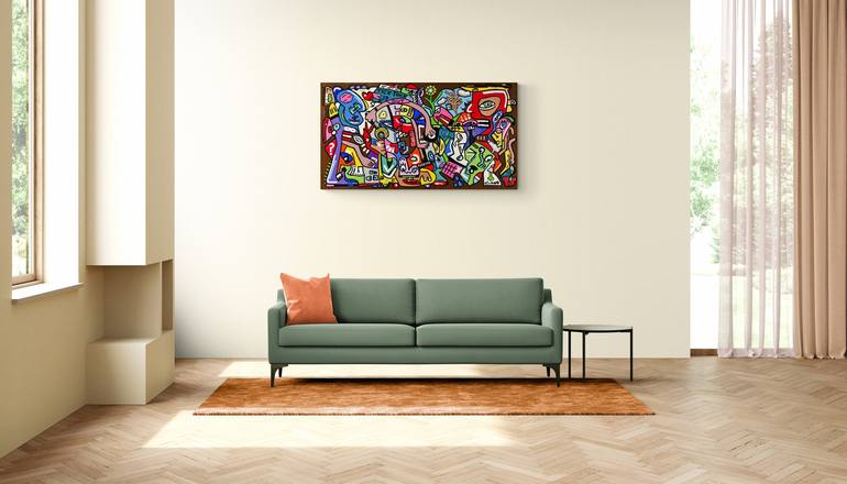 Original Surrealism Abstract Painting by Ciano Art