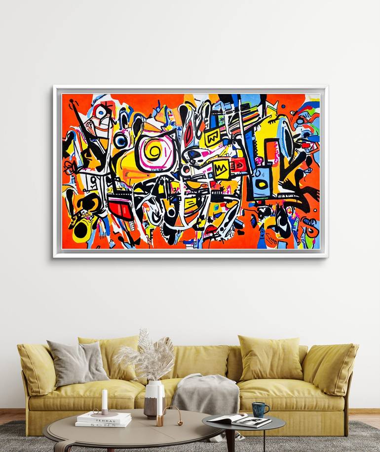 Original Abstract Expressionism Abstract Painting by CIANO Art