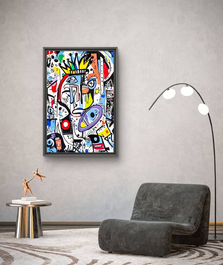 Original Abstract Expressionism Abstract Painting by Ciano Art