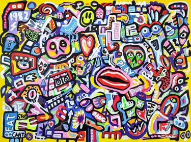 Original Street Art Abstract Paintings by Ciano Art