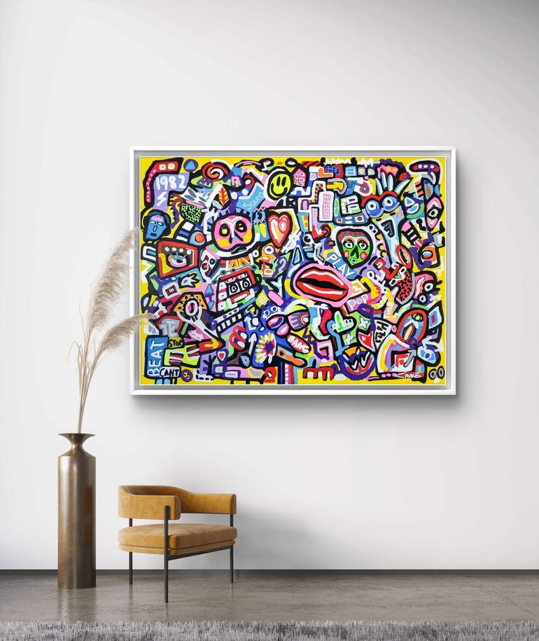 Original Street Art Abstract Painting by Ciano Art