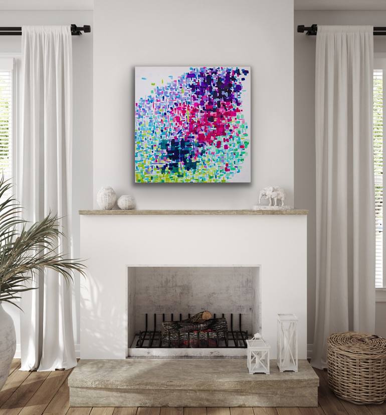 Original Fine Art Abstract Painting by Clare Tinsley