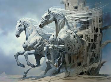 Original Figurative Horse Digital by Wladimir Tasoff