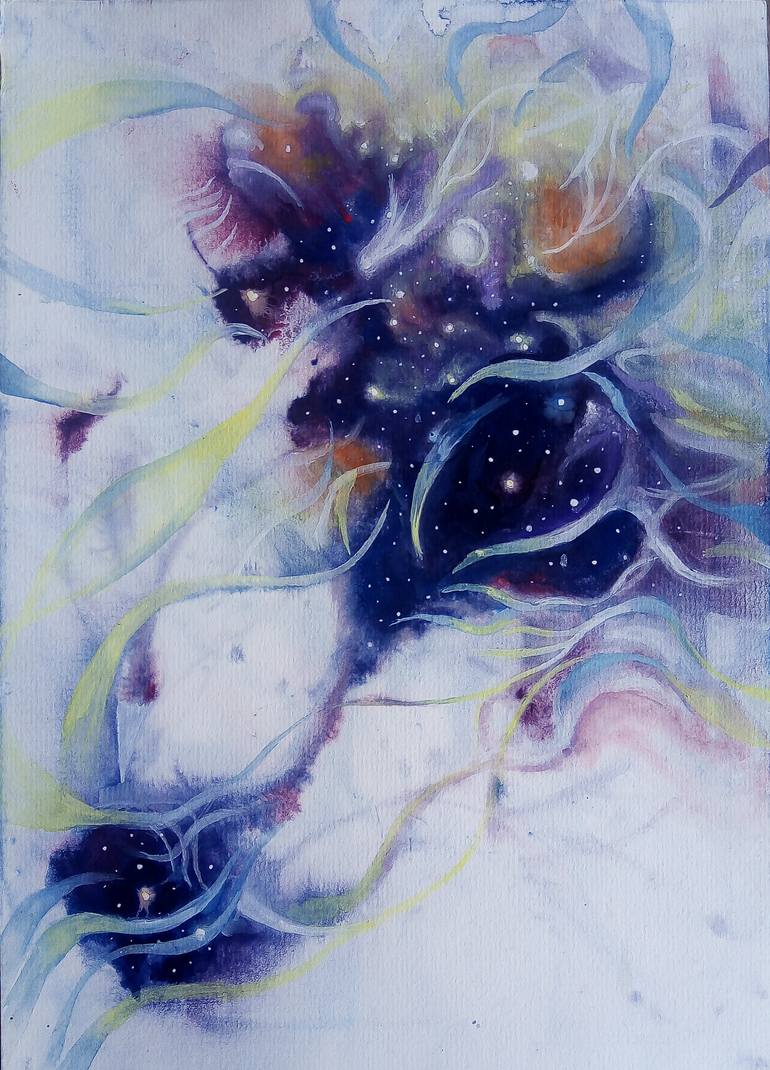 Original Abstract Expressionism Abstract Painting by Boram Kim