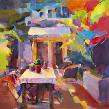 Original Contemporary Interiors Painting by Mary Parkerson