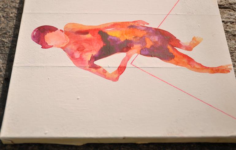 Original Expressionism People Painting by Alberto Ribe