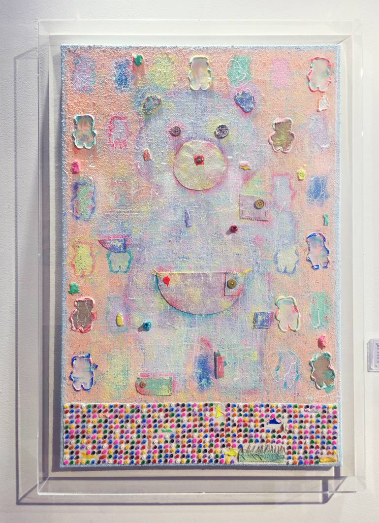Original Abstract Cartoon Painting by Sojung Kim