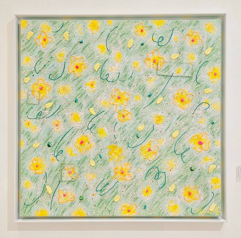 Original Abstract Botanic Painting by Sojung Kim