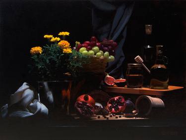 Original Realism Still Life Paintings by Quthub Farooq