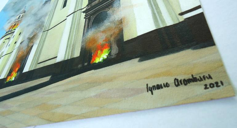 Original Figurative Politics Painting by Ignacio Aramburu 