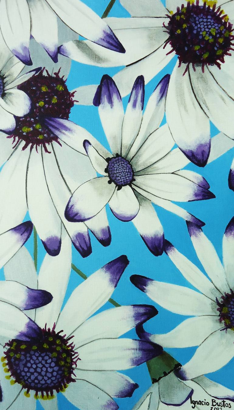 Original Figurative Floral Painting by Ignacio Aramburu 