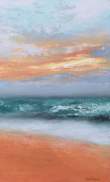 Print of Impressionism Beach Paintings by Elena Hyams