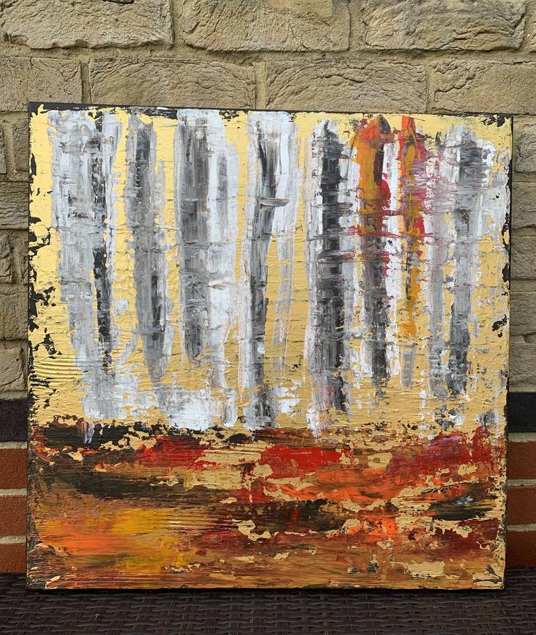 Original Abstract Expressionism Abstract Painting by Elena Hyams