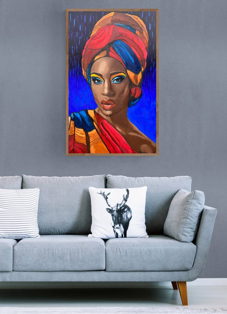 EBONY Painting by Elena Hyams | Saatchi Art