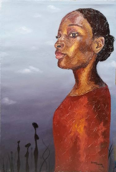 Original People Paintings by Divine Favour Ogbonna