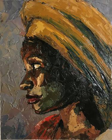 Print of Portrait Paintings by Divine Favour Ogbonna