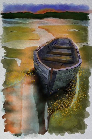 Print of Boat Digital by Alexander Mats