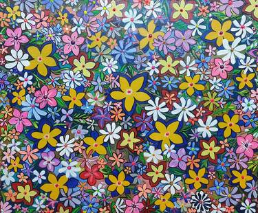 Original Floral Paintings by Nazish Arts