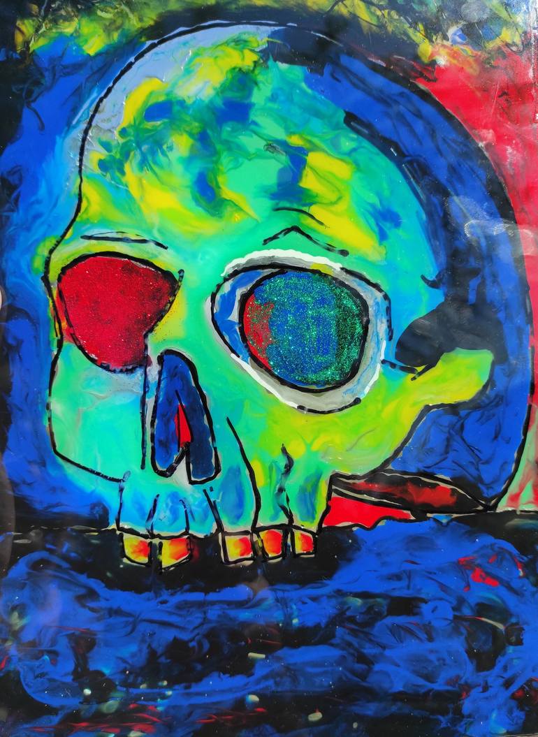 Oil 2024 Painting original , ‘spooky’