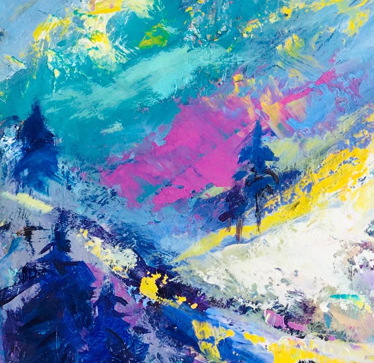 Original Abstract Expressionism Landscape Painting by Valeriya Serova