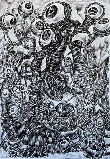 Print of Abstract Expressionism Fantasy Drawings by Vecordia Artist