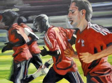 Original Sport Paintings by Romain Héjé