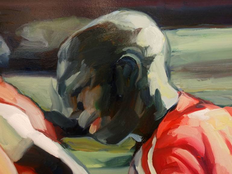 Original Documentary Sports Painting by Romain Héjé