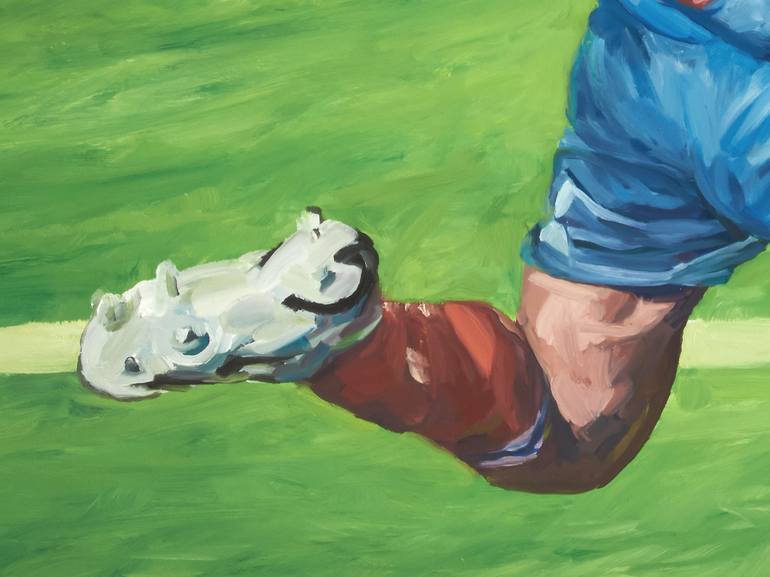 Original Documentary Sports Painting by Romain Héjé