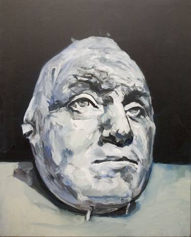 Life mask from George Washington. A copy. (oil on canvas). thumb