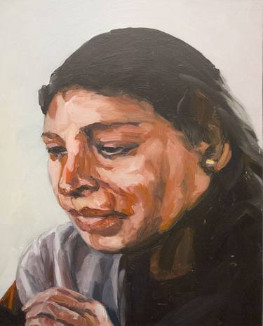 Woman from peru -12F- (oil on canvas) thumb