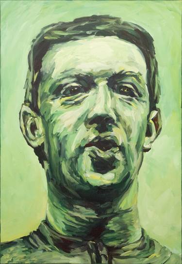 Dreamed portrait of Mark Zuckerberg - green - thumb