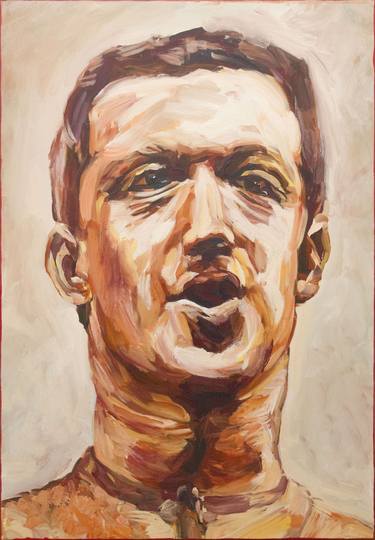 Dreamed portrait of Mark Zuckerberg - orange - thumb