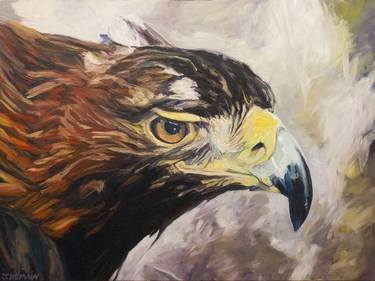 Eagle head - 60F - (oil on canvas). thumb