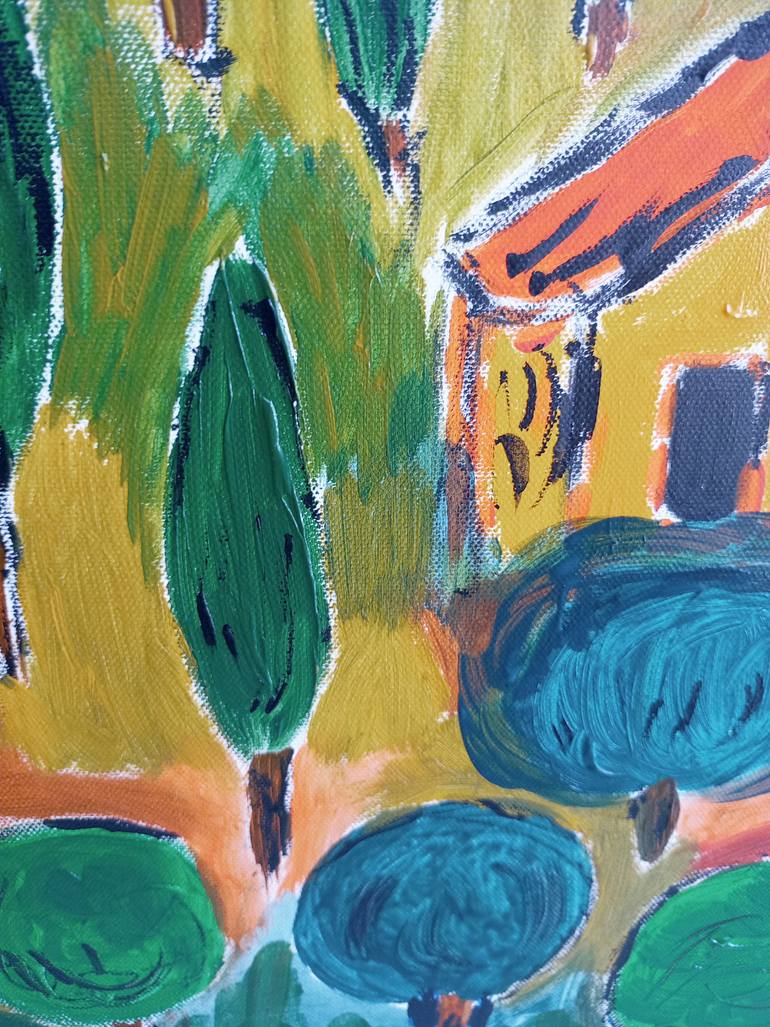 Original Expressionism Landscape Painting by A Gazkob