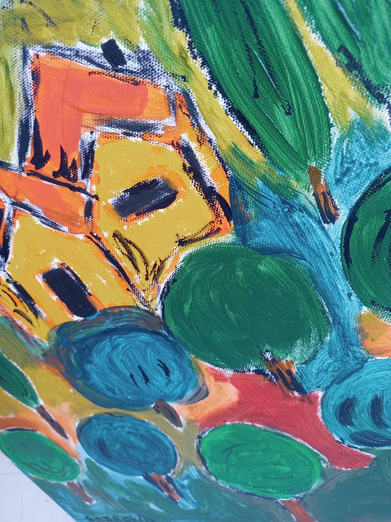 Original Expressionism Landscape Painting by A Gazkob