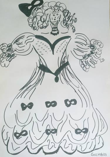 Original Women Drawings by A Gazkob