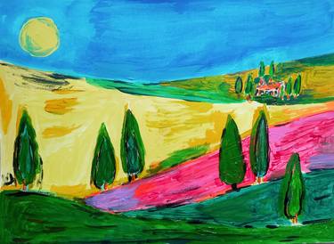 Original Impressionism Landscape Paintings by A Gazkob