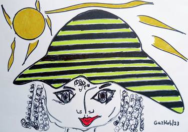 Original Pop Art Travel Drawings by A Gazkob