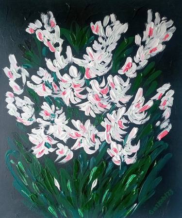 Original Figurative Floral Paintings by A Gazkob