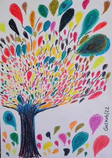 Original Abstract Tree Drawings by A Gazkob