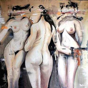 Original Figurative Nude Paintings by Pieer Bertig