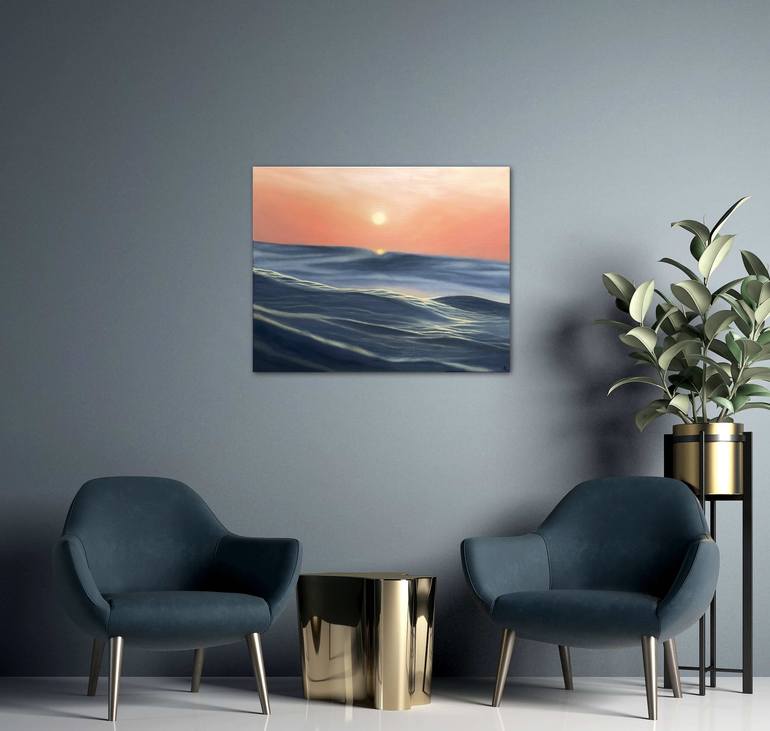 Original Contemporary Seascape Painting by Alla Kallass