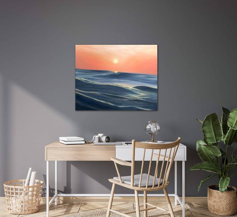 Original Contemporary Seascape Painting by Alla Kallass