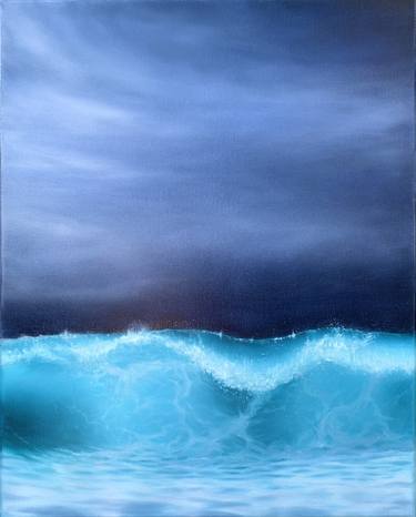 Original Abstract Seascape Paintings by Alla Kallass