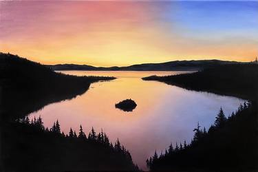 SOUND OF SILENCE | 24”x36” | Oil On Canvas Sunrise Painting thumb