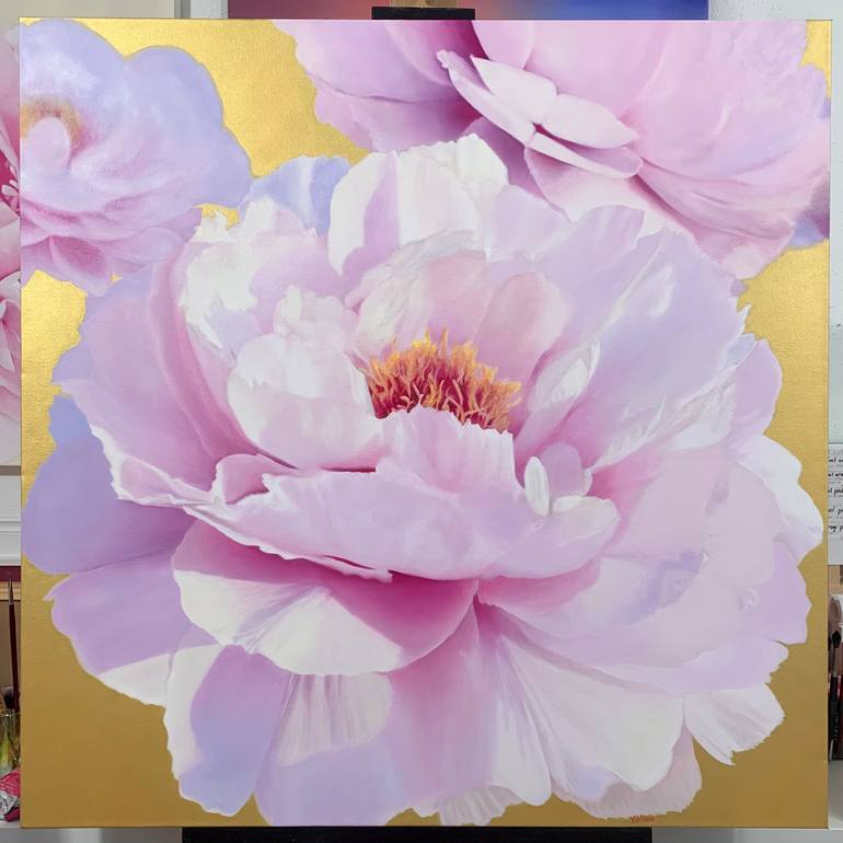 Original Realism Floral Painting by Alla Kallass