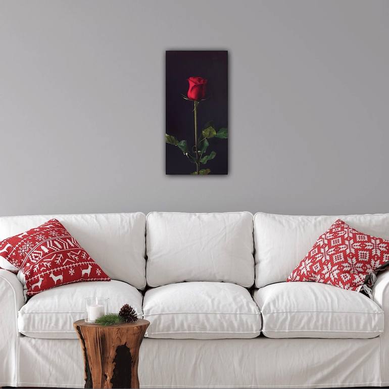 Original Realism Floral Painting by Alla Kallas