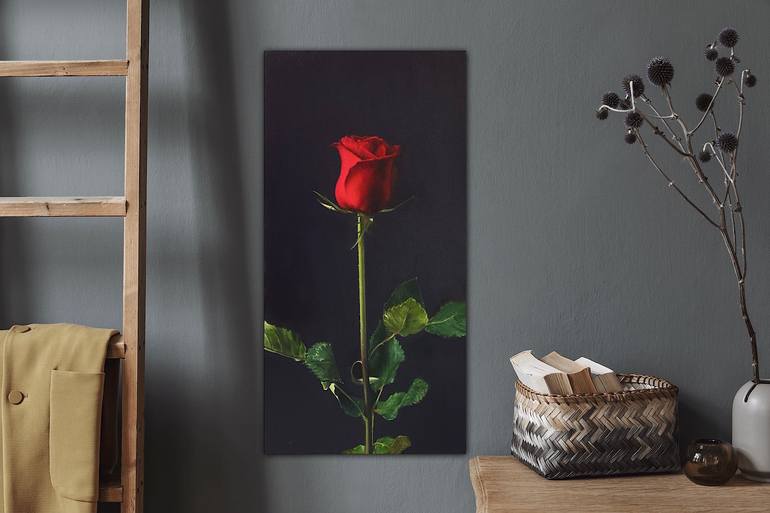 Original Realism Floral Painting by Alla Kallass