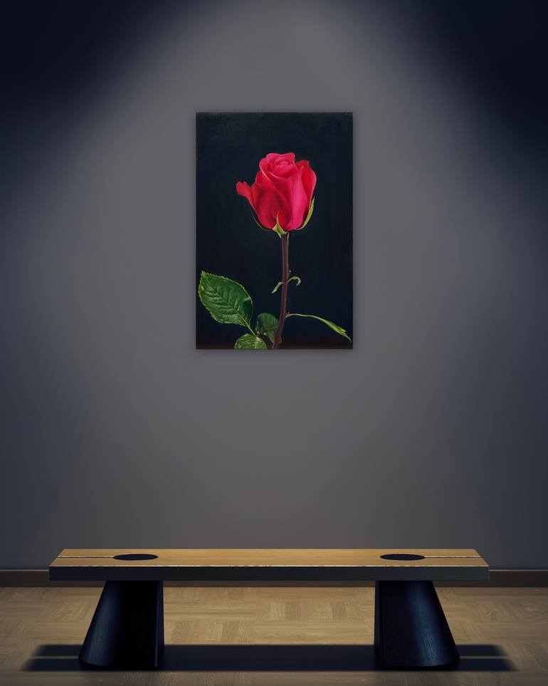Original Realism Floral Painting by Alla Kallass